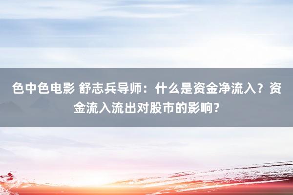 色中色电影 舒志兵导师：什么是资金净流入？资金流入流出对股市的影响？