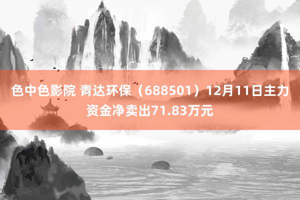 色中色影院 青达环保（688501）12月11日主力资金净卖出71.83万元