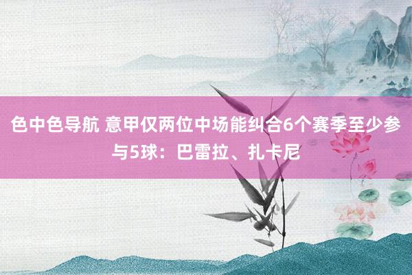 色中色导航 意甲仅两位中场能纠合6个赛季至少参与5球：巴雷拉、扎卡尼