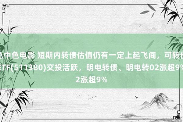 色中色电影 短期内转债估值仍有一定上起飞间，可转债ETF(511380)交投活跃，明电转债、明电转02涨超9%