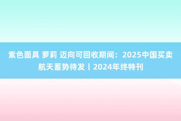 紫色面具 萝莉 迈向可回收期间：2025中国买卖航天蓄势待发丨2024年终特刊