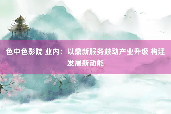 色中色影院 业内：以鼎新服务鼓动产业升级 构建发展新动能