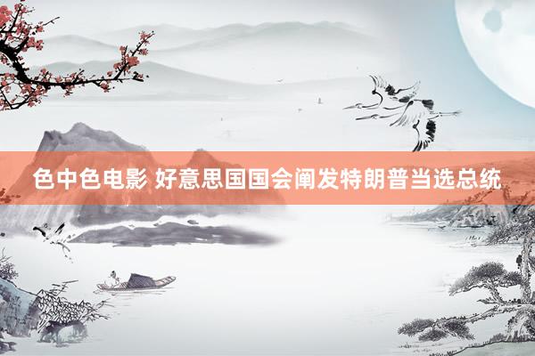 色中色电影 好意思国国会阐发特朗普当选总统