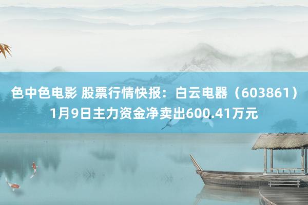色中色电影 股票行情快报：白云电器（603861）1月9日主力资金净卖出600.41万元