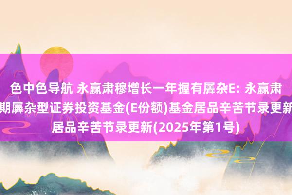 色中色导航 永赢肃穆增长一年握有羼杂E: 永赢肃穆增长一年握有期羼杂型证券投资基金(E份额)基金居品辛苦节录更新(2025年第1号)