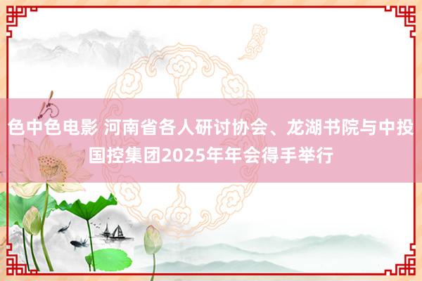 色中色电影 河南省各人研讨协会、龙湖书院与中投国控集团2025年年会得手举行