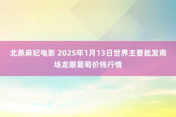 北条麻妃电影 2025年1月13日世界主要批发商场龙眼葡萄价钱行情