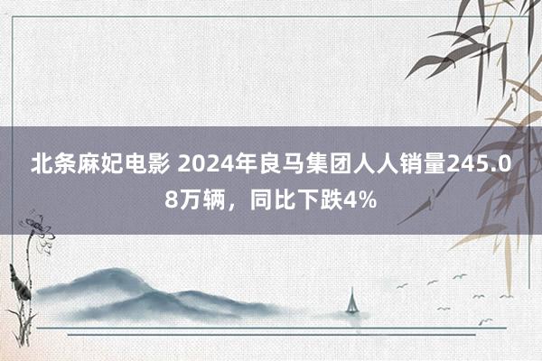 北条麻妃电影 2024年良马集团人人销量245.08万辆，同比下跌4%
