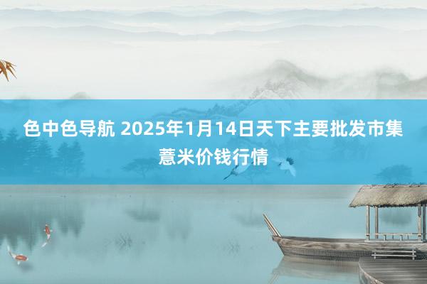 色中色导航 2025年1月14日天下主要批发市集薏米价钱行情