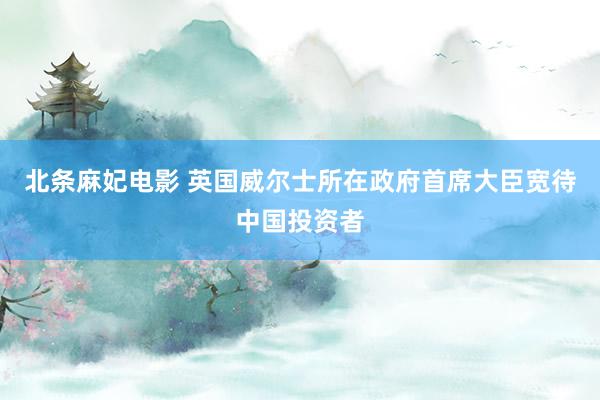 北条麻妃电影 英国威尔士所在政府首席大臣宽待中国投资者
