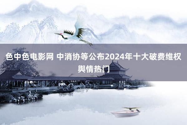 色中色电影网 中消协等公布2024年十大破费维权舆情热门