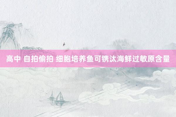 高中 自拍偷拍 细胞培养鱼可镌汰海鲜过敏原含量