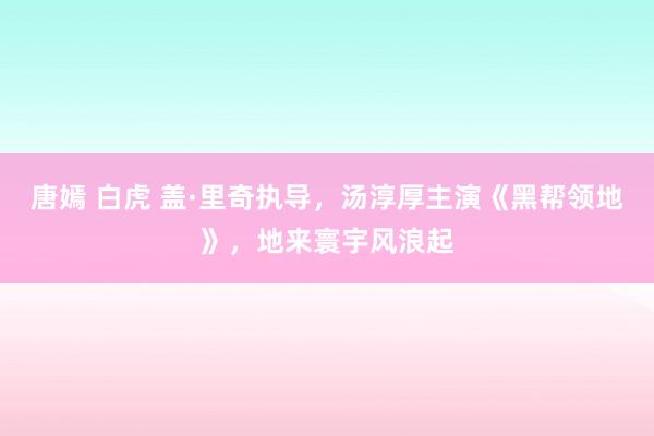 唐嫣 白虎 盖·里奇执导，汤淳厚主演《黑帮领地》，地来寰宇风浪起