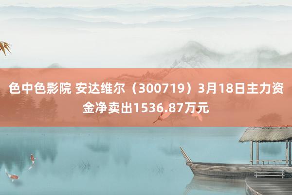 色中色影院 安达维尔（300719）3月18日主力资金净卖出1536.87万元